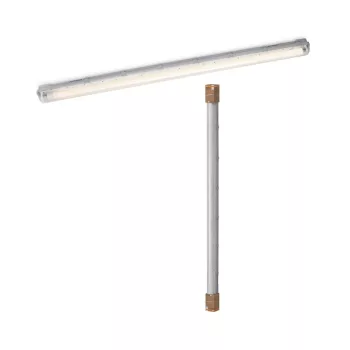   OSRAM Essentials por- és páramentes mennyezeti / fali armatúra LED fénycsőhöz, beltéri, szürke, 1700 lm, 19 W, 4000 K, (PC), IP65, hossz: 1561 mm ( 4099854428791 )