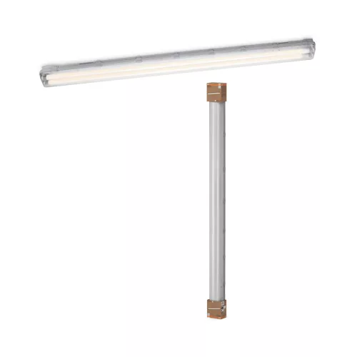 OSRAM Essentials por- és páramentes mennyezeti / fali armatúra LED fénycsőhöz, beltéri, fehér, 3400 lm, 38 W, 4000 K, (PC), IP65, hossz: 1561 mm ( 4099854428814 )