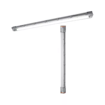   OSRAM Submarine por- és páramentes átkötéses csatlakozással sorolható mennyezeti / fali armatúra LED fénycsőhöz, T8 / G13 foglalattal, beltéri, fehér, 1600 lm, 15 W, 4000 K, G13, (PC), IP65, hossz: 1261 mm ( 4099854429118 )