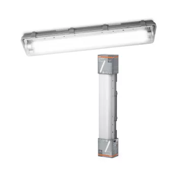   OSRAM Submarine por- és páramentes mennyezeti lámpa, beltéri, 1300 lm, 14 W, 4000 K, 2 × G13, ABS, IP65, hossz: 651 mm ( 4099854429132 )
