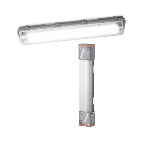 OSRAM Submarine por- és páramentes mennyezeti lámpa, beltéri, 1300 lm, 14 W, 4000 K, 2 × G13, ABS, IP65, hossz: 651 mm ( 4099854429132 )