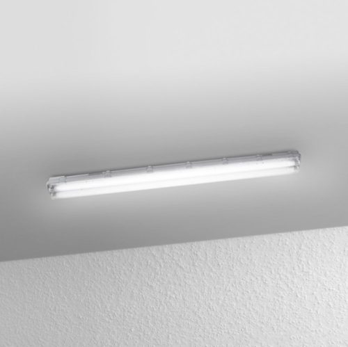 OSRAM SUBMARINE 2X15W 120 4000K, beltéri, szürke Por- és páramentes mennyezeti lámpa, 30 W, foglalat: G13, IP65 védelem, 4000 K színhőmérséklet, 3000 lm fényerő, 3 év garancia 4099854429156