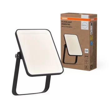   OSRAM Essentials LED reflektor, kültéri, fekete, 10 W, 4000 K, alumínium, IP65, hossz: 132 mm ( 4099854429637 )