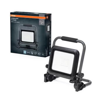   OSRAM Worklights forgatható állványos LED munkalámpa, kültéri, fekete/szürke, 3000 lm, 30 W, 6500 K, alumínium, IP54, magasság: 288 mm ( 4099854430411 )