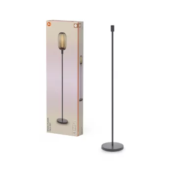   OSRAM Dekor pálca sötétszürke álló lámpa, beltéri, sötétszürke, E27, acél, IP20, átmérő: 260 mm, magasság: 1460 mm ( 4099854440441 )