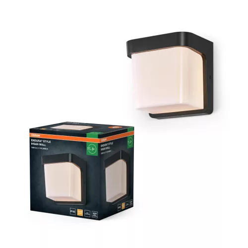 OSRAM ENDURA® Ihsan LED oldalfali lámpa, kültéri, sötétszürke, 550 lm, 11 W, 3000 K, (PC), IP65, hossz: 170 mm ( 4099854444838 )