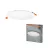 OSRAM beltéri LED downlight, 22W, 4000K természetes fehér, 2000lm, IP20, fehér, átmérő 225mm