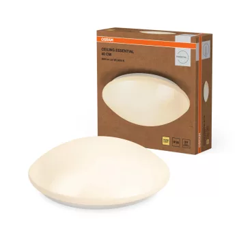  OSRAM Essentials kerek LED mennyezeti / fali lámpa, beltéri, fehér, 1920 lm, 24 W, 3000 K, acél és műanyag, IP20, átmérő: 400 mm, magasság: 120 mm ( 4099854445323 )