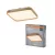OSRAM Orbis Alicia kerek LED oldalfali lámpa, beltéri, fa dekor, 1000 lm, 16 W, 3000 K, fém és fa, IP20, magasság: 292 mm, kattintásos dimmelhető ( 4099854445651 )