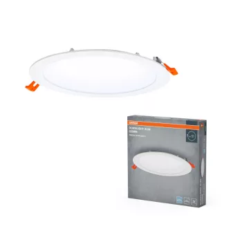   OSRAM keskeny beépíthető LED spot és downlight, beltéri, fehér, 2000 lm, 22 W, 6500 K, PP és PA, IP20, átmérő: 225 mm ( 4099854445804 )