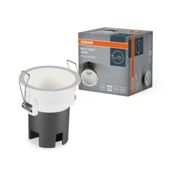   OSRAM beépíthető LED spot lámpa, beltéri, fehér, 400 lm, 5 W, 4000 K, alumínium és PC, IP20, átmérő: 70 mm ( 4099854446276 )