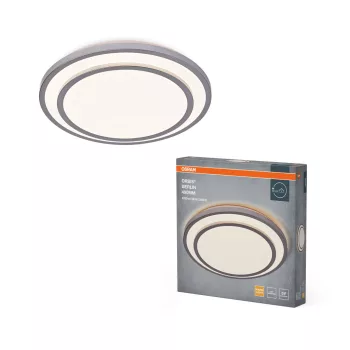   OSRAM Orbis Berlin kerek LED mennyezeti lámpa, beltéri, ezüst, 2450 lm, 36 W, 3000 K, fém, IP20, átmérő: 492 mm, magasság: 80 mm ( 4099854446597 )