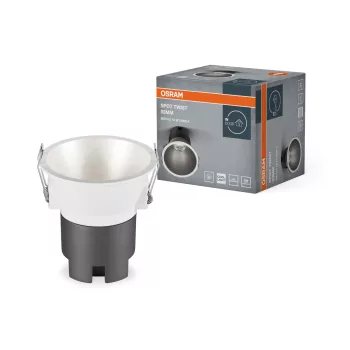   OSRAM beépíthető LED spot lámpa, beltéri, ezüst, fehér, 800 lm, 10 W, 4000 K, alumínium és PC, IP20, átmérő: 93 mm ( 4099854447099 )
