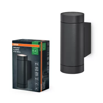   OSRAM ENDURA® Itys oldalfali lámpa, kültéri, sötétszürke, GU10, alumínium, IP65, hossz: 158 mm ( 4099854447341 )