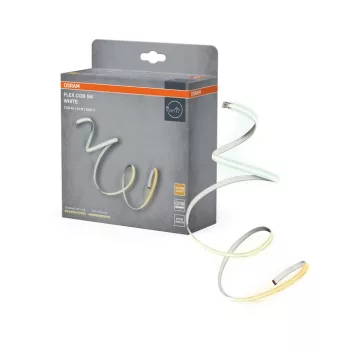 OSRAM COB LED szalag 5M fehér, 2100lm 24W IP20, 170° sugárzás, hálózati, 3000K, pontnélküli fény