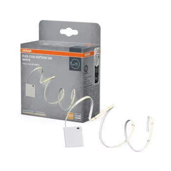   OSRAM akkumulátoros COB LED szalag, beltéri, sárga, 3,3 W, 3000 K, szilikon, IP20, hossz: 2000 mm ( 4099854448812 )