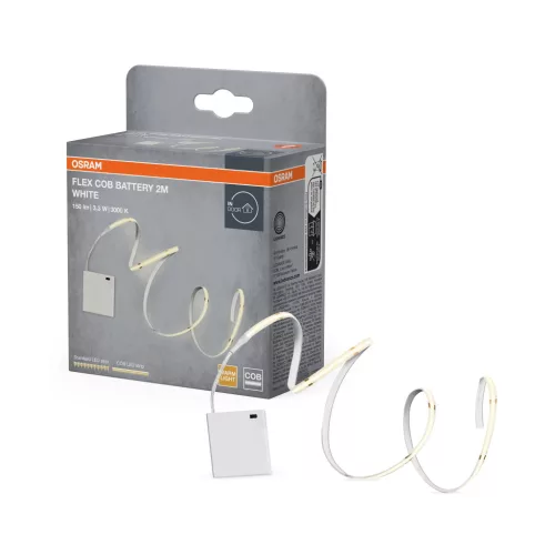 OSRAM akkumulátoros COB LED szalag, beltéri, sárga, 3,3 W, 3000 K, szilikon, IP20, hossz: 2000 mm ( 4099854448812 )