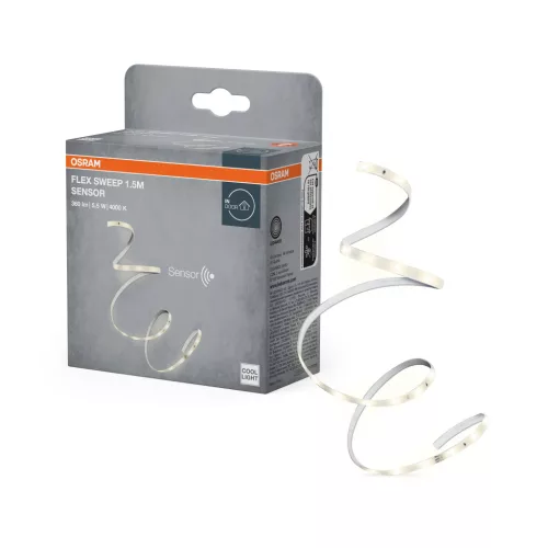 OSRAM LED szalag mozgásérzékelővel, beltéri, fehér, 310 lm, 5,5 W, 4000 K, (PU), IP20, hossz: 1500 mm ( 4099854448997 )