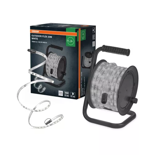 OSRAM kültéri LED szalag, kültéri, fehér, 12000 lm, 142 W, 4000 K, (PVC), IP65, hossz: 20000 mm ( 4099854449239 )