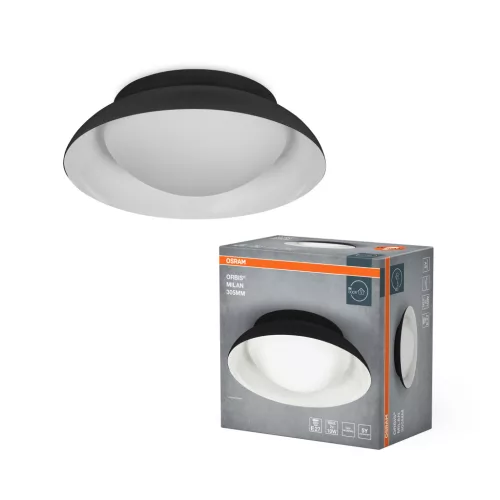OSRAM Orbis Milan beltéri mennyezeti lámpa, E27 foglalat, IP20, fehér, átmérő 305mm