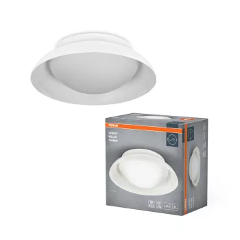   OSRAM Orbis Milan kerek mennyezeti lámpa, beltéri, fehér, 2 × E27, acél, IP20, átmérő: 305 mm, magasság: 100 mm ( 4099854449345 )