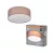 OSRAM Orbis Paris kerek mennyezeti lámpa, beltéri, barna, E27, acél és textil és PVC, IP20, átmérő: 300 mm, magasság: 105 mm ( 4099854449406 )