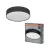 OSRAM Orbis Paris kerek mennyezeti lámpa, beltéri, fekete, 3 × E27, acél és textil és PVC, IP20, átmérő: 480 mm, magasság: 105 mm ( 4099854449543 )