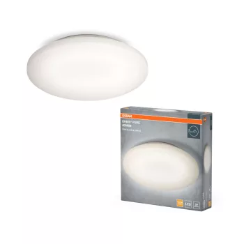   OSRAM Orbis Pure kerek LED mennyezeti lámpa, beltéri, fehér, 1800 lm, 24 W, 3000 K, alumínium, IP20, átmérő: 400 mm, magasság: 80 mm ( 4099854450044 )
