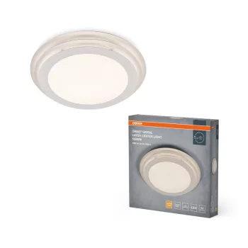   OSRAM Orbis spirál réteges LED mennyezeti lámpa, beltéri, fehér, 2140 lm, 38 W, 3000 K, acél, IP20, átmérő: 500 mm, magasság: 70 mm ( 4099854450266 )