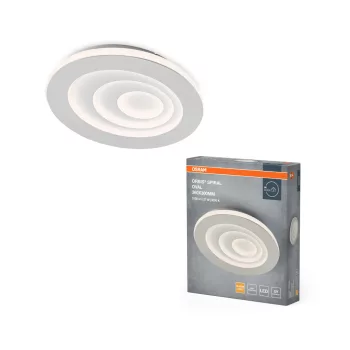   OSRAM Orbis spirál ovális LED mennyezeti lámpa, beltéri, fehér, 1500 lm, 27 W, 3000 K, acél, IP20, magasság: 360 mm ( 4099854450327 )