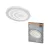 OSRAM Orbis spirál ovális LED mennyezeti lámpa, beltéri, fehér, 3800 lm, 63 W, 3000 K, acél, IP20, magasság: 720 mm ( 4099854450365 )