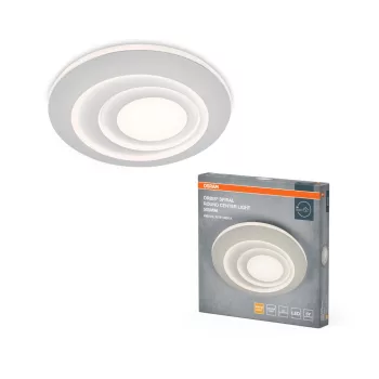   OSRAM Orbis spirál LED mennyezeti lámpa központi- és peremvilágítással, beltéri, fehér, 2400 lm, 42 W, 3000 K, acél, IP20, átmérő: 505 mm, magasság: 60 mm ( 4099854450402 )