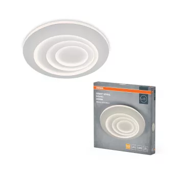   OSRAM Orbis spirál kerek LED mennyezeti lámpa, beltéri, fehér, 2300 lm, 42 W, 3000 K, acél, IP20, átmérő: 506 mm, magasság: 56 mm ( 4099854450440 )