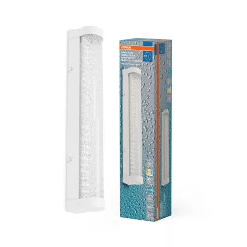 OSRAM Orbis cső LED fürdőszobai mennyezeti / fali lámpa, beltéri / fedett kültéri, fehér, 900 lm, 9 W, 3000–4000 K, ABS, (PC) és alumínium, IP44, hossz: 400 mm, kapcsolós színhőmérséklet ( 4099854450549 )