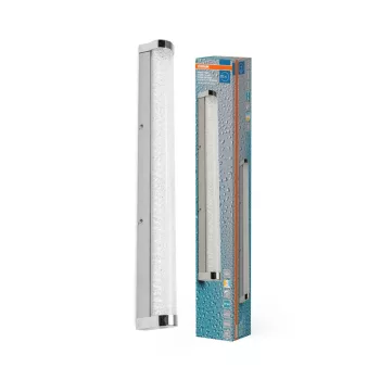   OSRAM Orbis cső LED fürdőszobai mennyezeti / fali lámpa, beltéri / fedett kültéri, króm, 1200 lm, 12 W, 3000–4000 K, ABS, (PC) és alumínium, IP44, hossz: 600 mm, kapcsolós színhőmérséklet ( 4099854450648 )