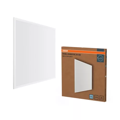 OSRAM Essentials beltéri LED panel, 36W, 6500K hideg fehér, 3200lm, IP20, fehér, prémium világítás