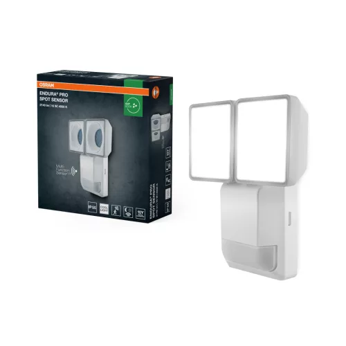 OSRAM ENDURA® PRO LED spot lámpa mozgásérzékelővel, kültéri, fehér, 1500 lm, 16 W, 4000 K, (PC), IP55, hossz: 187 mm ( 4099854451836 )