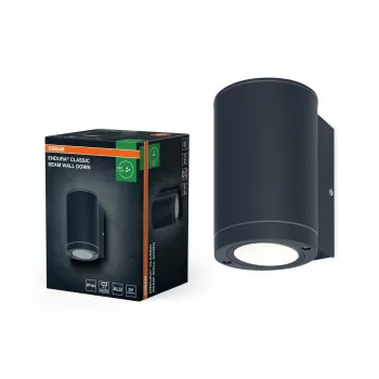   OSRAM ENDURA® Beam lefelé világító oldalfali lámpa, kültéri, sötétszürke, GU10, alumínium, IP44, hossz: 146 mm ( 4099854451942 )