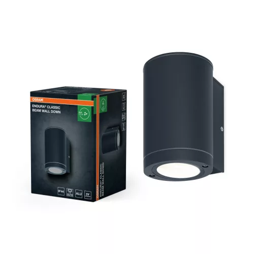 OSRAM ENDURA® Beam lefelé világító oldalfali lámpa, kültéri, sötétszürke, GU10, alumínium, IP44, hossz: 146 mm ( 4099854451942 )