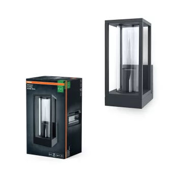   OSRAM ENDURA® keretes oldalfali lámpa, kültéri, sötétszürke, E27, alumínium, IP44, hossz: 245 mm ( 4099854452048 )