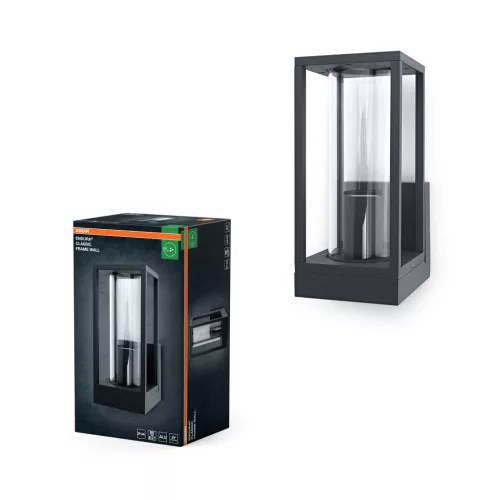 OSRAM ENDURA® keretes oldalfali lámpa, kültéri, sötétszürke, E27, alumínium, IP44, hossz: 245 mm ( 4099854452048 )