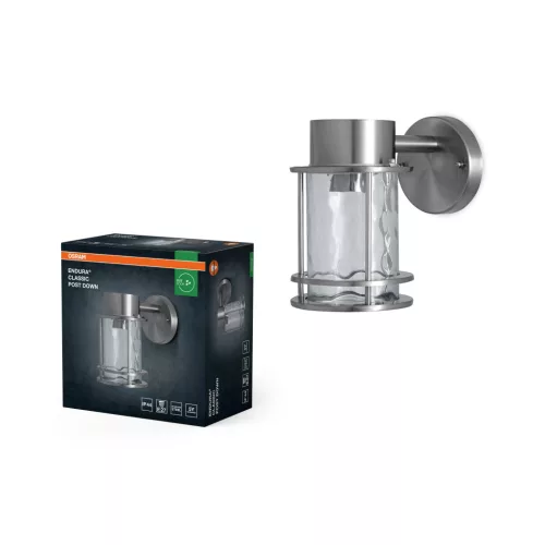 OSRAM ENDURA® Post lefelé világító oldalfali lámpa, kültéri, fekete/arany, E27, alumínium, IP44, hossz: 212 mm, magasság: 127 mm ( 4099854452260 )
