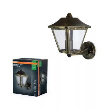   OSRAM ENDURA® hagyományos alumínium felfelé világító oldalfali lámpa, kültéri, sötétszürke, E27, alumínium, IP44, hossz: 260 mm ( 4099854452376 )