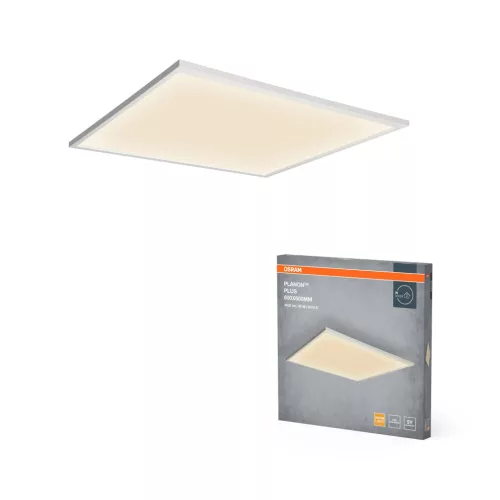 OSRAM beltéri LED panel, 36W, 3000K meleg fehér, 3100lm, IP20, fehér, prémium világítás
