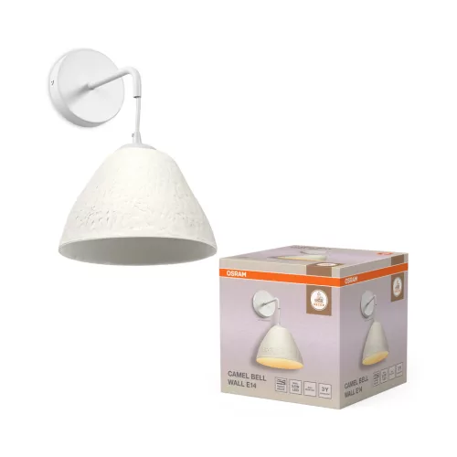 OSRAM Dekor teveharang oldalfali lámpa, beltéri, fehér, E14, papírmasé és acél, IP20, hossz: 323 mm ( 4099854453038 )