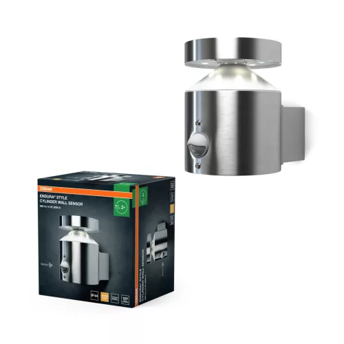 OSRAM ENDURA® henger LED oldalfali lámpa mozgásérzékelővel, kültéri, sötétszürke, 360 lm, 6 W, 3000 K, alumínium, IP44, hossz: 150 mm, magasság: 102 mm ( 4099854453267 )
