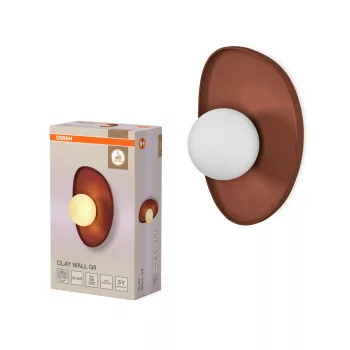   OSRAM Dekor agyag fészek oldalfali lámpa, beltéri, barna, G9, agyag, IP20, hossz: 260 mm ( 4099854453472 )
