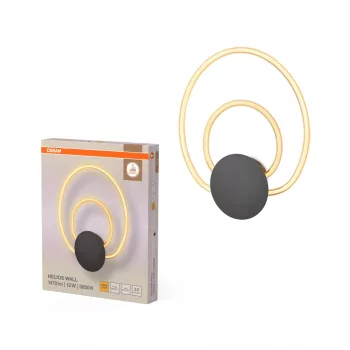   OSRAM Dekor Helios LED oldalfali lámpa 3000 K, beltéri, sötétszürke, 960 lm, 12 W, 3000 K, PC, IP20, hossz: 416 mm, dimmelhető ( 4099854453779 )