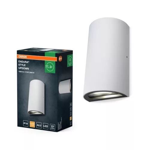 OSRAM ENDURA® fel-le világító LED oldalfali lámpa, kültéri, fehér, 700 lm, 12 W, 3000 K, alumínium, IP44, hossz: 160 mm ( 4099854453830 )