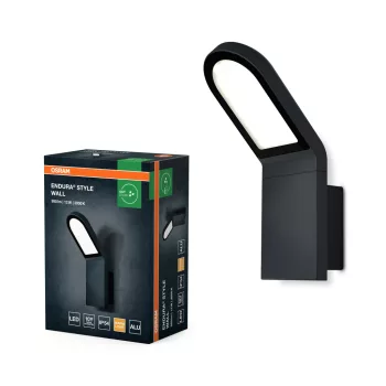   OSRAM ENDURA® LED oldalfali lámpa, kültéri, sötétszürke, 740 lm, 12 W, 3000 K, alumínium, IP44, hossz: 273 mm ( 4099854453878 )